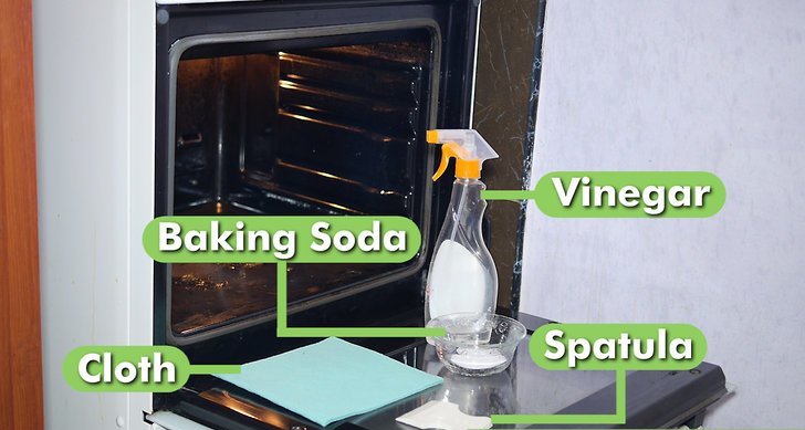 baking soda and vinegar oven cleaning